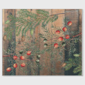Kerstkerst Rustige kerstkerst Cadeaupapier (Vlak)