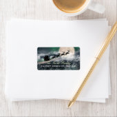 KerstkerstAdresetiketten in de middernacht Etiket (Insitu)