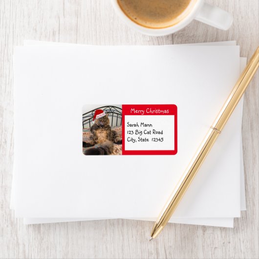 KerstkerstAdresetiketten voor kerstkerstmis met ke Etiket (Insitu)