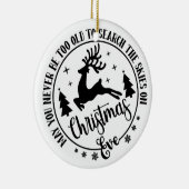 Kerstkerstavond Keramisch Ornament (Rechts)