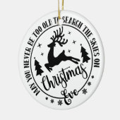 Kerstkerstavond Keramisch Ornament (Links)