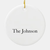 Kerstkerstavond Keramisch Ornament (Achterkant)