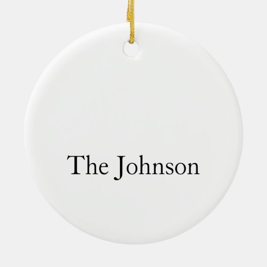 Kerstkerstavond Keramisch Ornament (Achterkant)