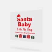 KerstkerstBaby shower voor kerstmis Baby Acryl Bord (Hoek)
