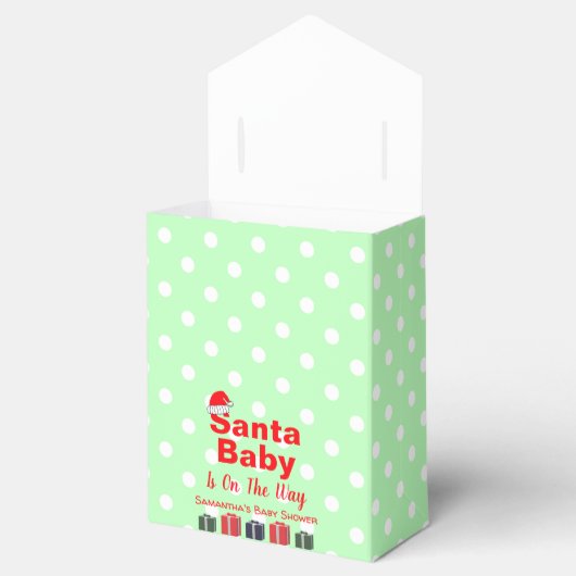 KerstkerstBaby shower voor kerstmis Baby Bedankdoosjes (Geopend)
