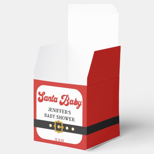 KerstkerstBaby shower voor kerstmis Baby Bedankdoosjes (Geopend)