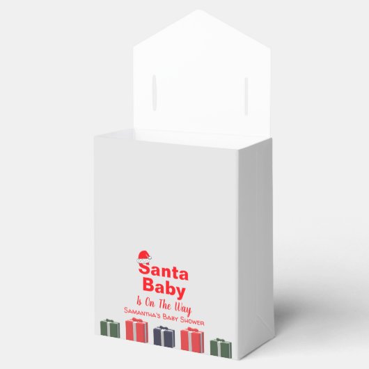 KerstkerstBaby shower voor kerstmis Baby Bedankdoosjes (Geopend)