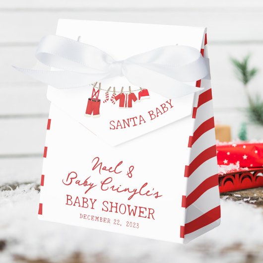 KerstkerstBaby shower voor kerstmis Baby Bedankdoosjes