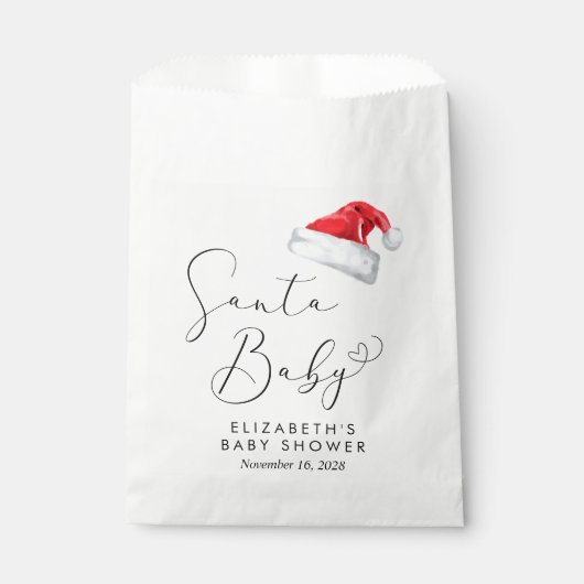 KerstkerstBaby shower voor kerstmis Baby Bedankzakje (Voorkant)