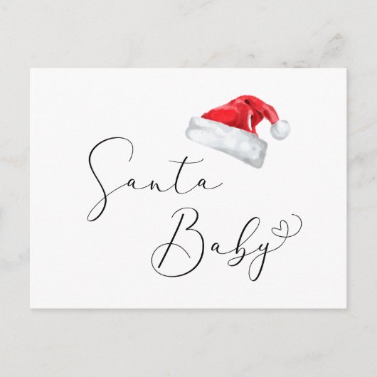 KerstkerstBaby shower voor kerstmis Baby Briefkaart (Voorkant)