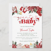 KerstkerstBaby shower voor kerstmis Baby Kaart (Voorkant)