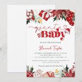 KerstkerstBaby shower voor kerstmis Baby Kaart (Voorkant / Achterkant)