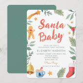 KerstkerstBaby shower voor kerstmis Baby Kaart (Voorkant / Achterkant)