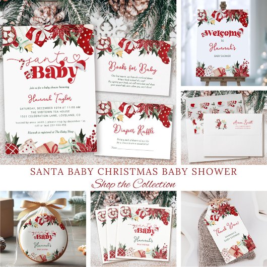 KerstkerstBaby shower voor kerstmis Baby Kaart