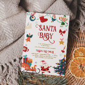 KerstkerstBaby shower voor kerstmis Baby Kaart