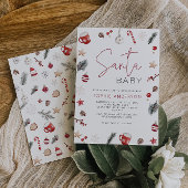 KerstkerstBaby shower voor kerstmis Baby Kaart