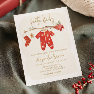 KerstkerstBaby shower voor kerstmis Baby Kaart