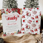 KerstkerstBaby shower voor kerstmis Baby Kaart