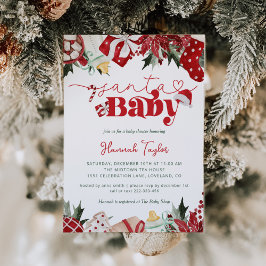 KerstkerstBaby shower voor kerstmis Baby Kaart