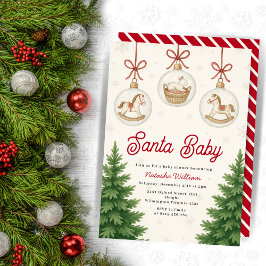 KerstkerstBaby shower voor kerstmis Baby Kaart