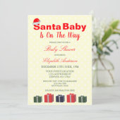 KerstkerstBaby shower voor kerstmis Baby Kaart (Staand voorkant)
