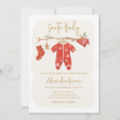 KerstkerstBaby shower voor kerstmis Baby Kaart (Voorkant)