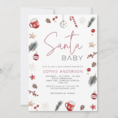 KerstkerstBaby shower voor kerstmis Baby Kaart (Voorkant)