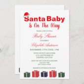 KerstkerstBaby shower voor kerstmis Baby Kaart (Voorkant / Achterkant)