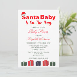 KerstkerstBaby shower voor kerstmis Baby Kaart