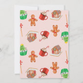 KerstkerstBaby shower voor kerstmis Baby Kaart (Achterkant)