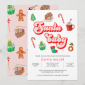 KerstkerstBaby shower voor kerstmis Baby Kaart (Voorkant / Achterkant)