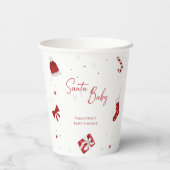 KerstkerstBaby shower voor kerstmis Baby Papieren Bekers (Achterkant)