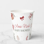 KerstkerstBaby shower voor kerstmis Baby Papieren Bekers (Achterkant)