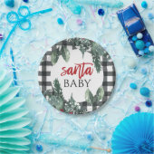 KerstkerstBaby shower voor kerstmis Baby Papieren Bordje (Feest)