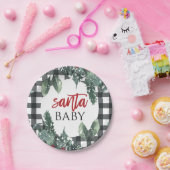 KerstkerstBaby shower voor kerstmis Baby Papieren Bordje (Feest)