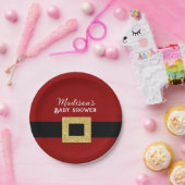 KerstkerstBaby shower voor kerstmis Baby Papieren Bordje (Feest)