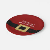 KerstkerstBaby shower voor kerstmis Baby Papieren Bordje (Gekanteld)