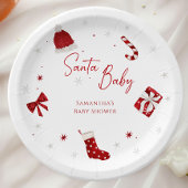 KerstkerstBaby shower voor kerstmis Baby Papieren Bordje