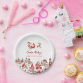 KerstkerstBaby shower voor kerstmis Baby Papieren Bordje (Feest)