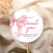 KerstkerstBaby shower voor kerstmis Baby Ronde Sticker