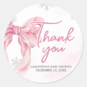 KerstkerstBaby shower voor kerstmis Baby Ronde Sticker (Voorkant)