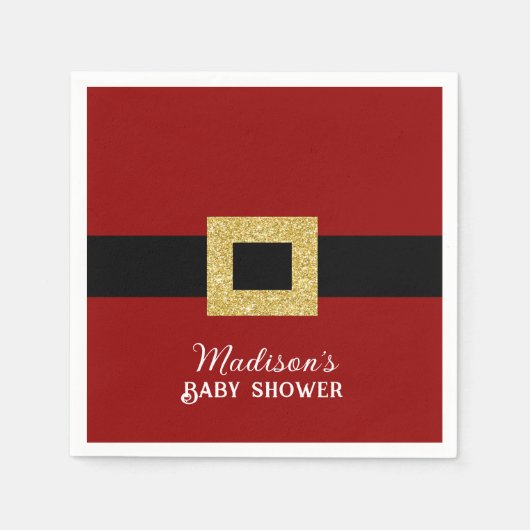 KerstkerstBaby shower voor kerstmis Baby Servet (Voorkant)