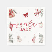 KerstkerstBaby shower voor kerstmis Baby Servet (Voorkant)