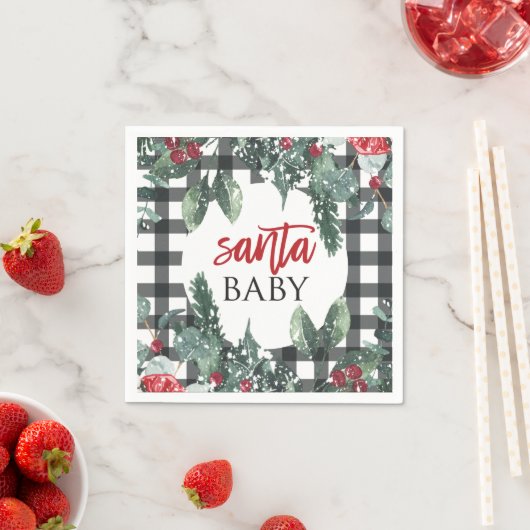 KerstkerstBaby shower voor kerstmis Baby Servet (Insitu)