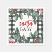 KerstkerstBaby shower voor kerstmis Baby Servet (Voorkant)