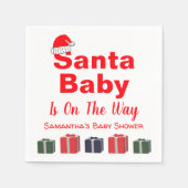 KerstkerstBaby shower voor kerstmis Baby Servet (Voorkant)