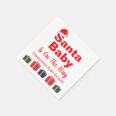 KerstkerstBaby shower voor kerstmis Baby Servet (Hoek)