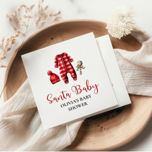 KerstkerstBaby shower voor kerstmis Baby Servet