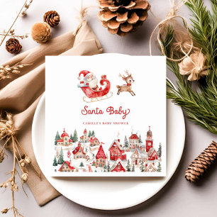 KerstkerstBaby shower voor kerstmis Baby Servet