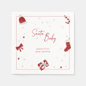 KerstkerstBaby shower voor kerstmis Baby Servet (Voorkant)